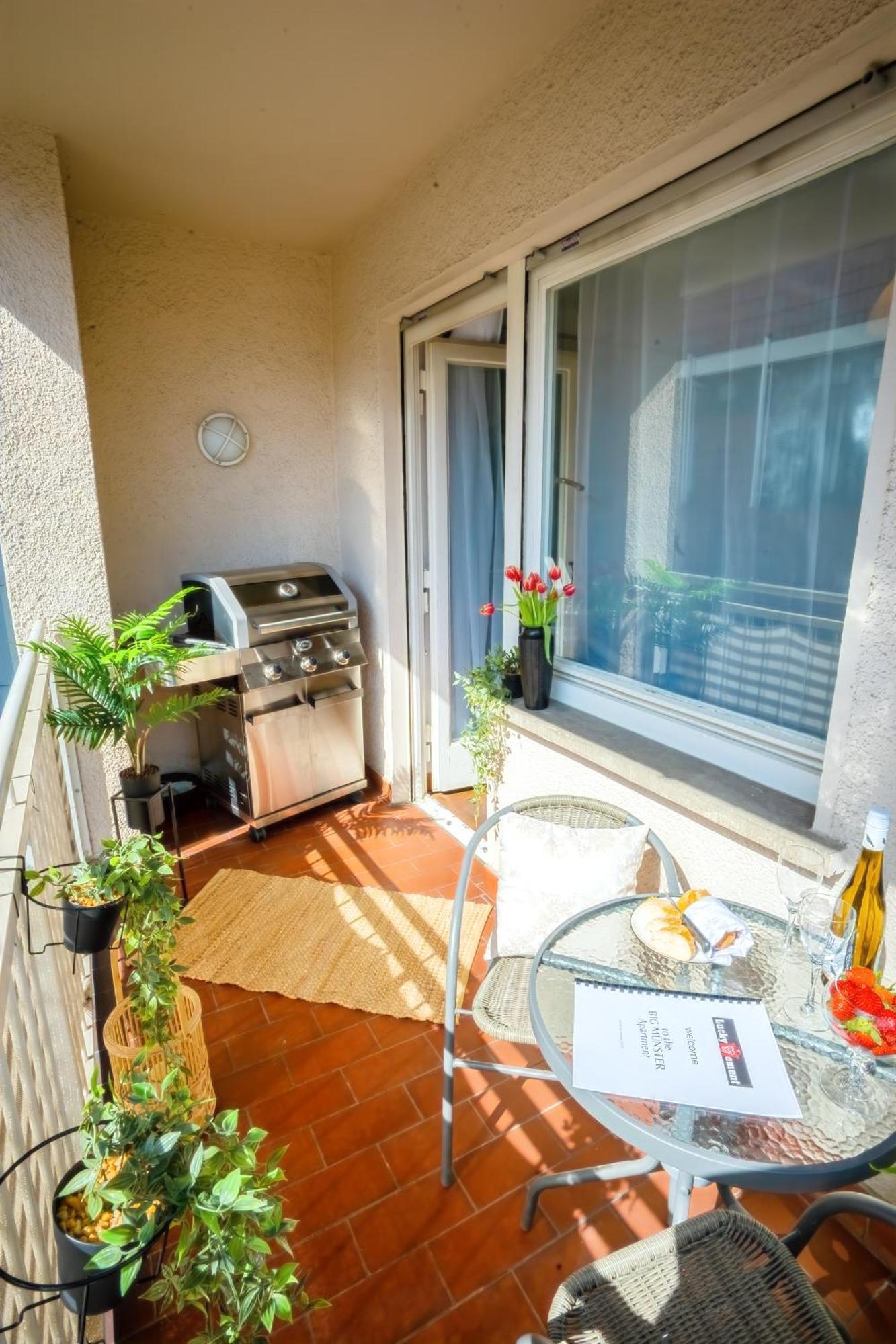 The Big Muenster Fuer Bis Zu 12, Whirlpool, Sauna, Zentral, Tischfussball, Balkon, Gasgrill Ulm Luaran gambar